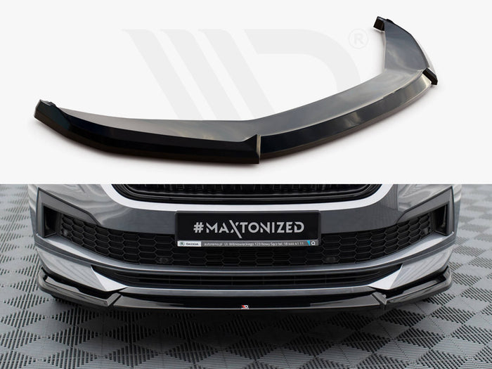 Front Splitter V.1 Skoda Kodiaq Sportline Mk1 Facelift - Maxton Design