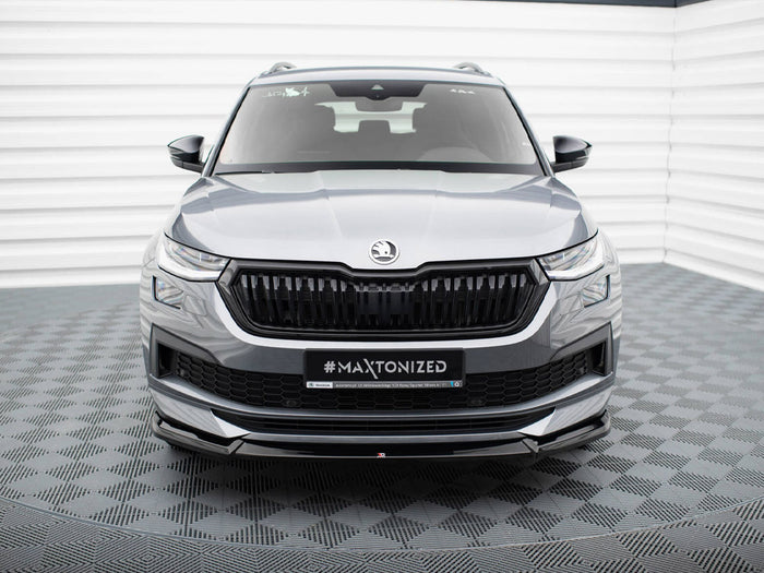 Front Splitter V.1 Skoda Kodiaq Sportline Mk1 Facelift - Maxton Design