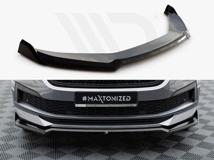 Front Splitter V.2 Skoda Kodiaq Sportline Mk1 Facelift - Maxton Design