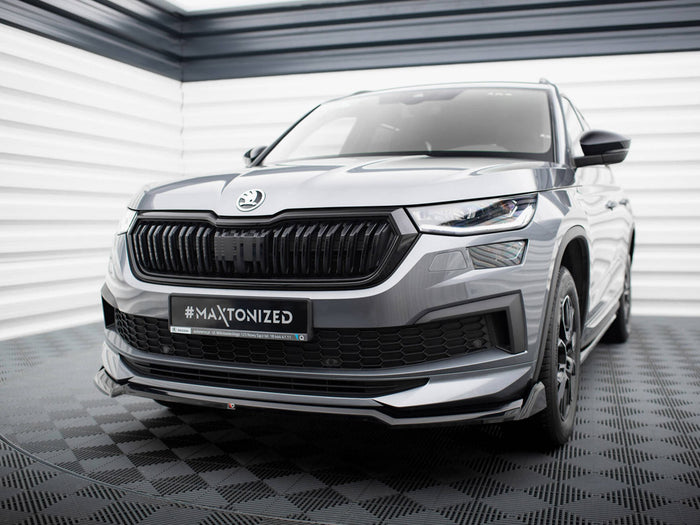Front Splitter V.2 Skoda Kodiaq Sportline Mk1 Facelift - Maxton Design