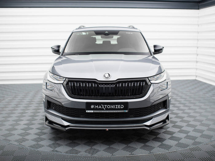Front Splitter V.2 Skoda Kodiaq Sportline Mk1 Facelift - Maxton Design