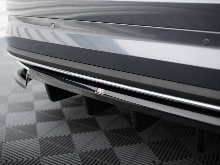 Rear Splitter (Vertical Bars) Skoda Kodiaq Sportline Mk1 Facelift - Maxton Design