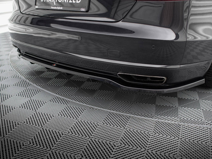 Maxton Design - CENTRAL REAR SPLITTER (VERTICAL BARS) AUDI A8 D4 FACELIFT (2013-2017)