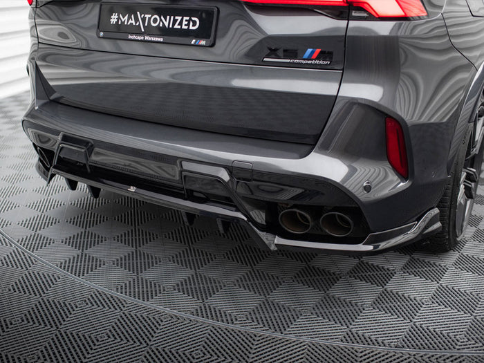 BMW X5 M F95 Facelift Central Rear Splitter (Vertical Bars) - Maxton Design