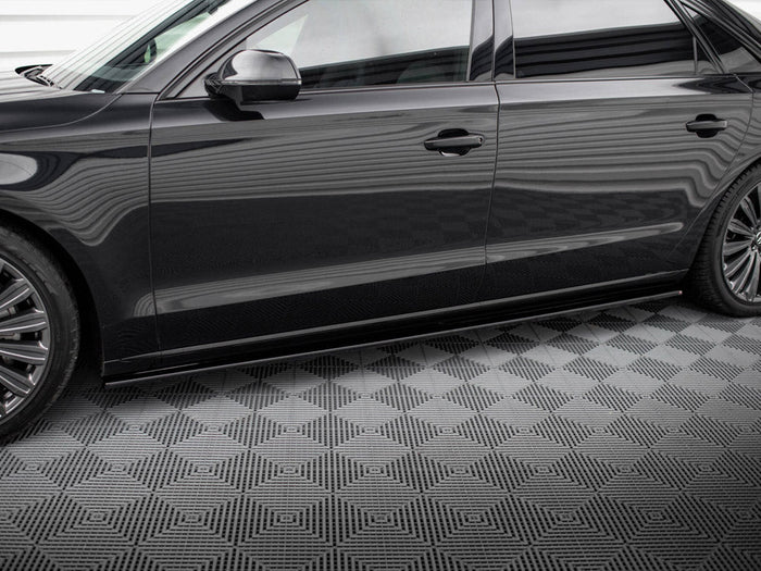 Maxton Design - SIDE SKIRTS DIFFUSERS AUDI A8 LONG D4 (2009- 2017)