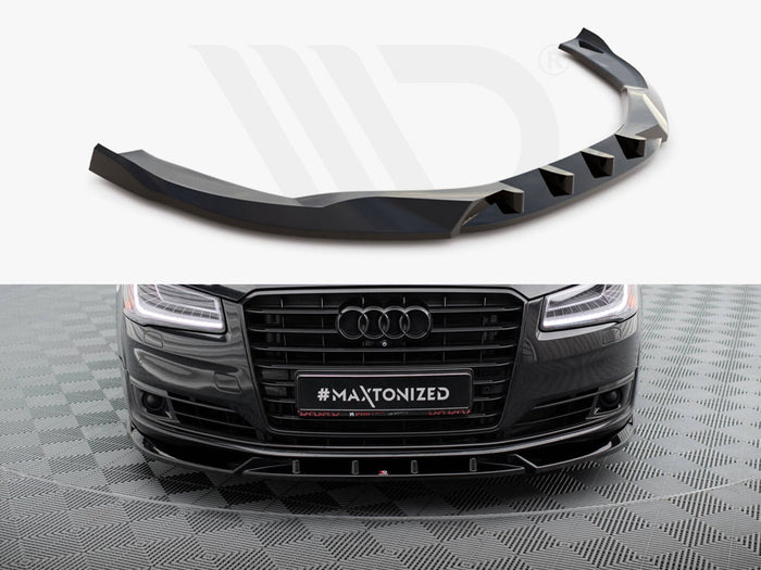 Audi A8 D4 Facelift Front Splitter - Maxton Design