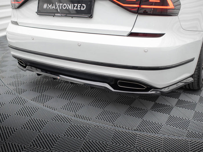 Volkswagen Passat GT B8 Facelift USA Rear Splitter (Vertical Bars) - Maxton Design