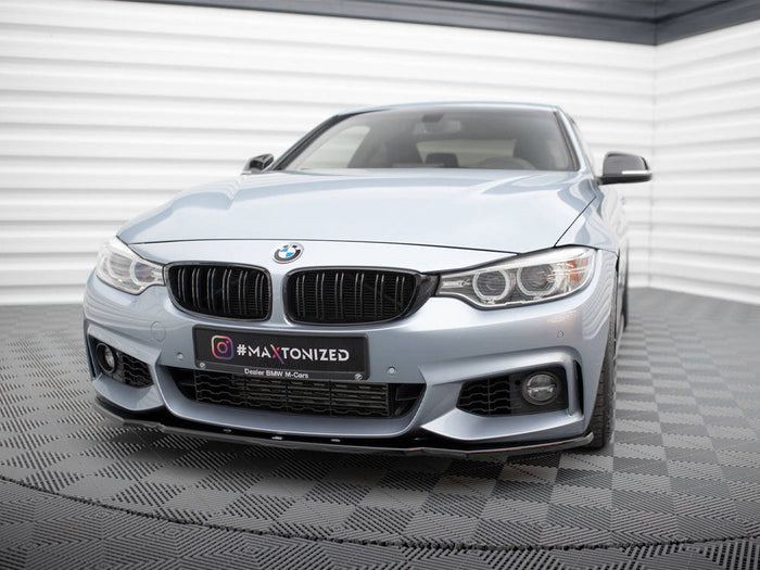 Maxton Design - Front Splitter V.1 BMW 4 Coupe / Gran Coupe / Cabrio M-Pack F32 / F36 / F33