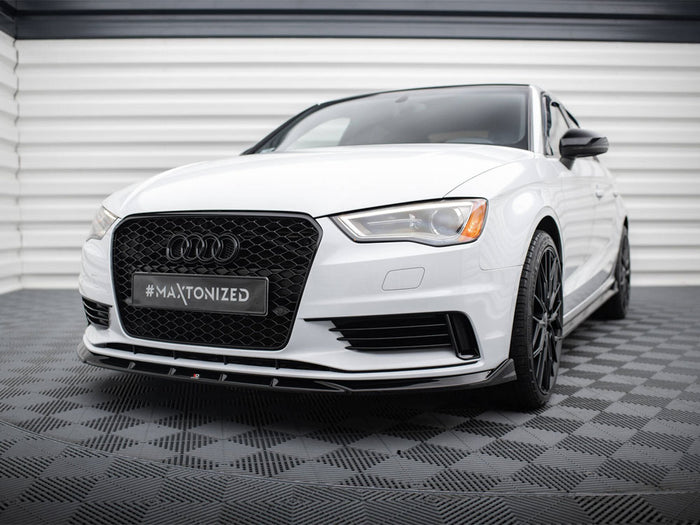 Audi A3 Sedan 8V Front Splitter V.1 - Maxton Design