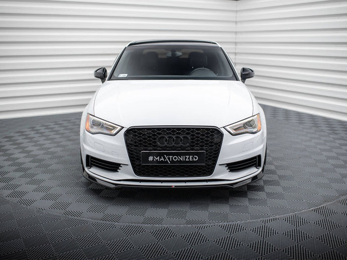 Audi A3 Sedan 8V Front Splitter V.2 - Maxton Design