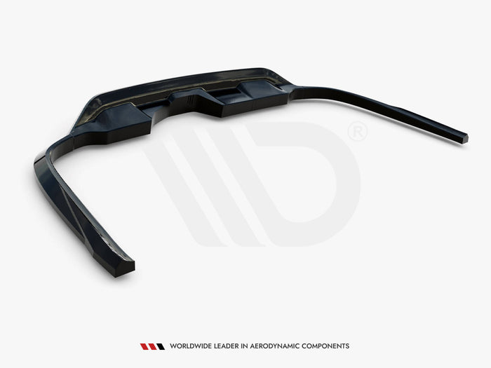 Audi A6 Allroad C8 Central Rear Splitter (Vertical Bars) - Maxton Design