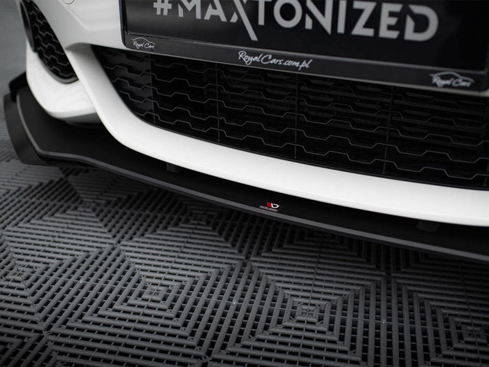 Maxton Design - STREET PRO RACING DURABILITY FRONT SPLITTER V3 (+FLAPS) BMW 1 F20 M-PACK FACELIFT / M140I (2015-2019)