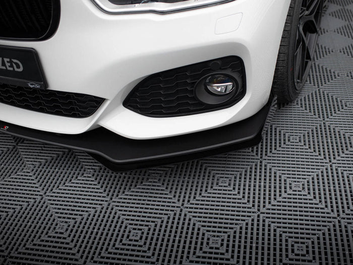 Maxton Design - STREET PRO RACING DURABILITY FRONT SPLITTER V3 (+FLAPS) BMW 1 F20 M-PACK FACELIFT / M140I (2015-2019)
