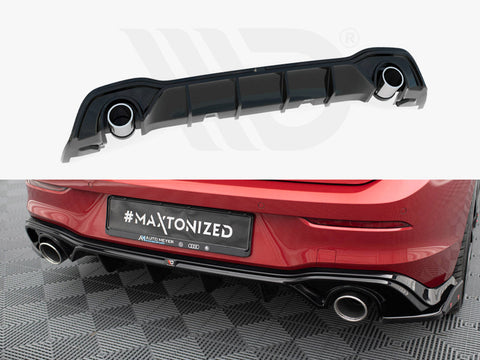 Maxton Design - REAR VALANCE + EXHAUST ENDS IMITATION VOLKSWAGEN GOLF GTE MK8