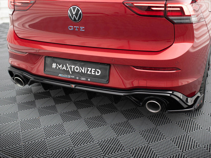 Maxton Design - REAR VALANCE + EXHAUST ENDS IMITATION VOLKSWAGEN GOLF GTE MK8