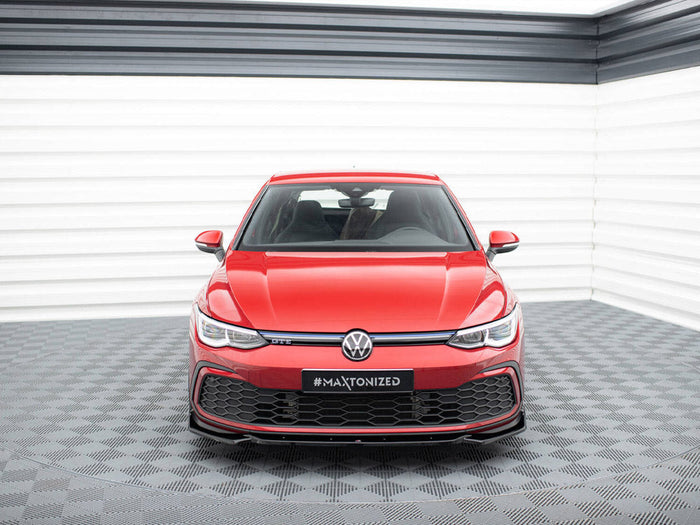Maxton Design - FRONT SPLITTER V.2 + FLAPS VOLKSWAGEN GOLF GTI / GTE / R-LINE MK8