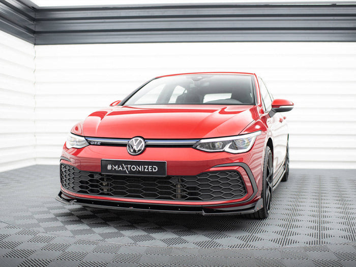 Maxton Design - FRONT SPLITTER V.3 + FLAPS VOLKSWAGEN GOLF GTI / GTE / R-LINE MK8