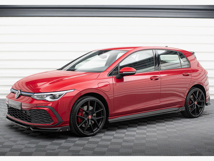 Maxton Design - SIDE SKIRTS DIFFUSERS V.2 + FLAPS VOLKSWAGEN GOLF GTI / GTE / GTI CLUBSPORT / R-LINE MK8