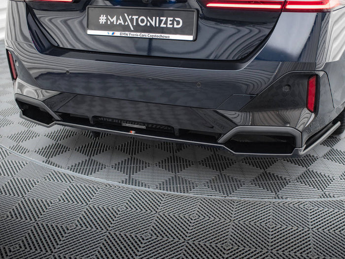 Maxton Design - Rear Splitter (with Vertical Bars) V.2 BMW 5 / i5 M-Pack Sedan / Touring G60 / G61