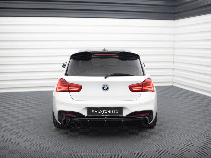BMW 1 M-Pack F20 Facelift (Single side dual exhaust version) Rear Valance V.3 - Maxton Design