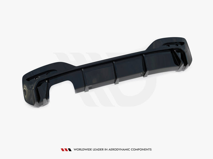 BMW 1 M-Pack F20 Facelift (Single side dual exhaust version) Rear Valance V.3 - Maxton Design