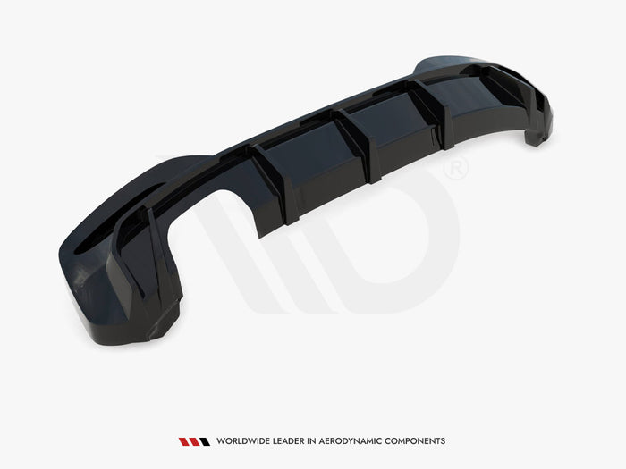BMW 1 M-Pack F20 Facelift (Single side dual exhaust version) Rear Valance V.3 - Maxton Design