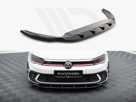 Volkswagen Polo GTI Mk6 Facelift Front Splitter V.1 - Maxton Design