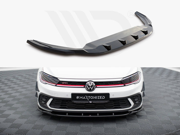 Volkswagen Polo GTI Mk6 Facelift Front Splitter V.1 - Maxton Design