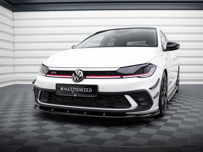 Volkswagen Polo GTI Mk6 Facelift Front Splitter V.1 - Maxton Design