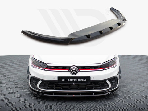 Volkswagen Polo GTI Mk6 Facelift Front Splitter V.2 - Maxton Design