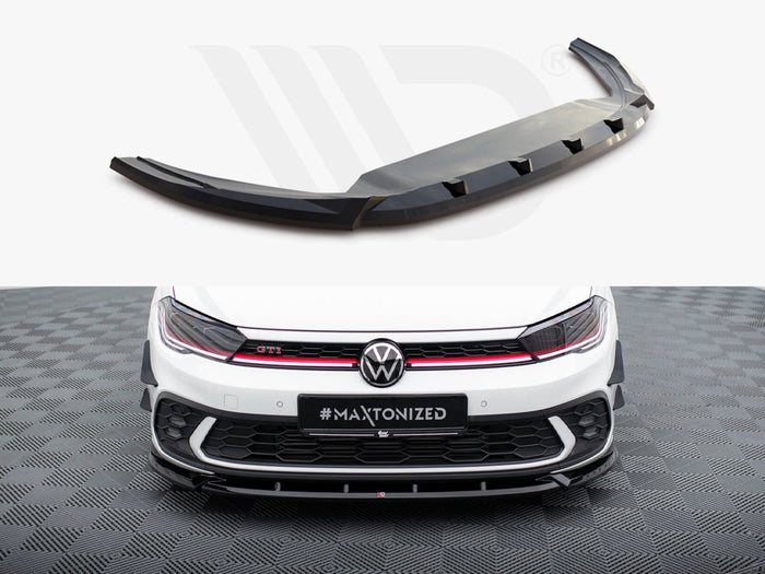 Volkswagen Polo GTI Mk6 Facelift Front Splitter V.2 - Maxton Design