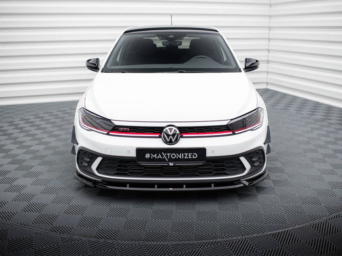 Volkswagen Polo GTI Mk6 Facelift Front Splitter V.2 - Maxton Design