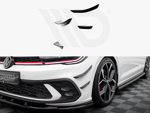Maxton Design - FRONT BUMPER WINGS (CANARDS) VOLKSWAGEN POLO GTI MK6 FACELIFT