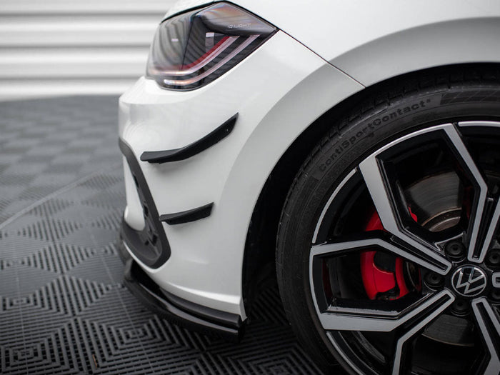 Maxton Design - FRONT BUMPER WINGS (CANARDS) VOLKSWAGEN POLO GTI MK6 FACELIFT