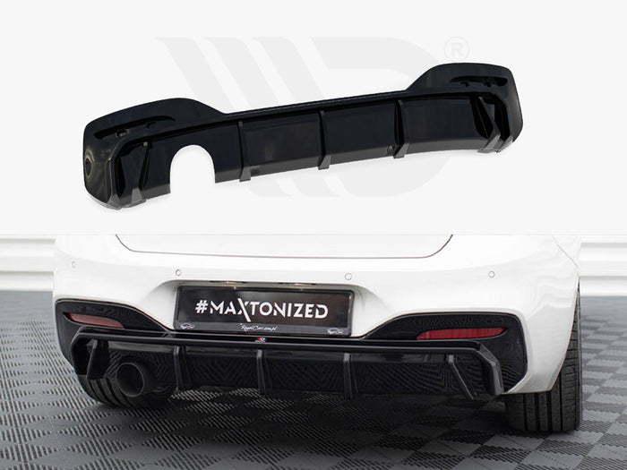 BMW 1 M-Pack F20 Facelift (Version with single exhaust on one side) Rear Valance V.3 - Maxton Design