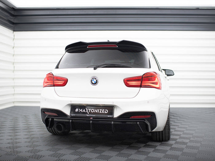BMW 1 M-Pack F20 Facelift (Version with single exhaust on one side) Rear Valance V.3 - Maxton Design