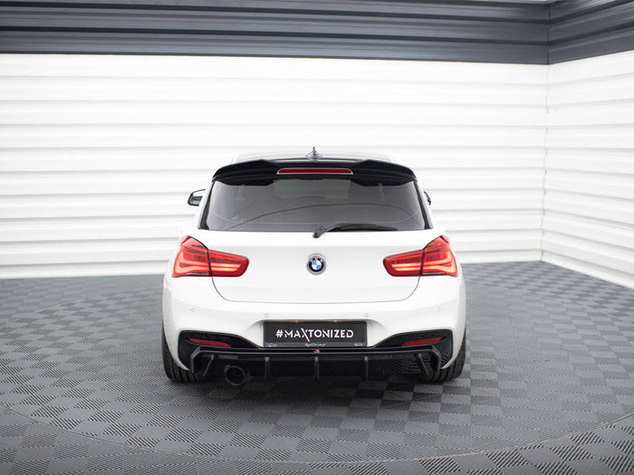 BMW 1 M-Pack F20 Facelift (Version with single exhaust on one side) Rear Valance V.3 - Maxton Design