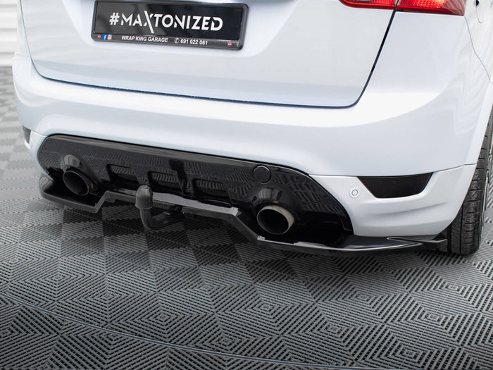 Ford Kuga ST Mk1 Central Rear Splitter (Vertical Bars) - Maxton Design