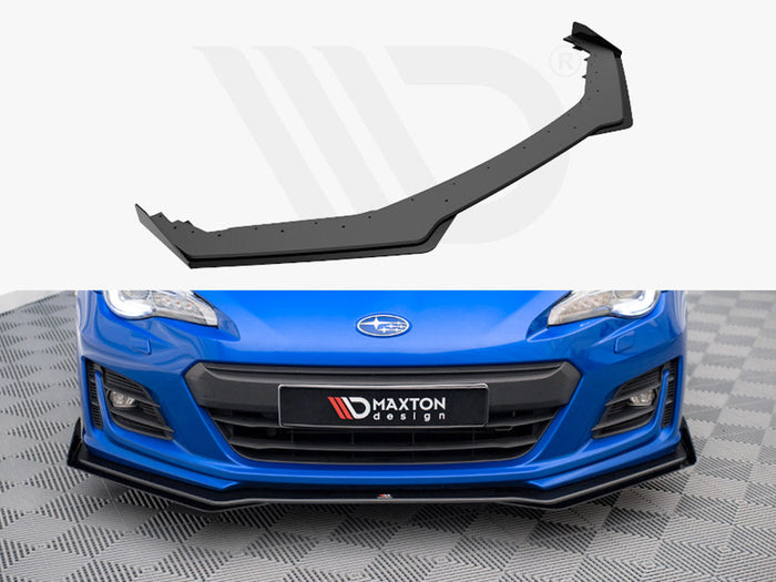 Maxton Design - Street PRO Front Splitter V.1 + Flaps Subaru BRZ Mk1 Facelift