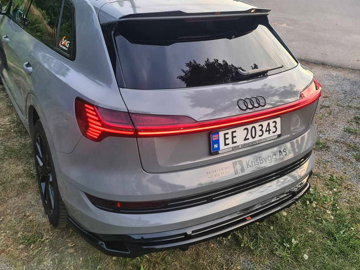 Audi e-Tron S-Line Central Rear Splitter (Vertical Bars) - Maxton Design