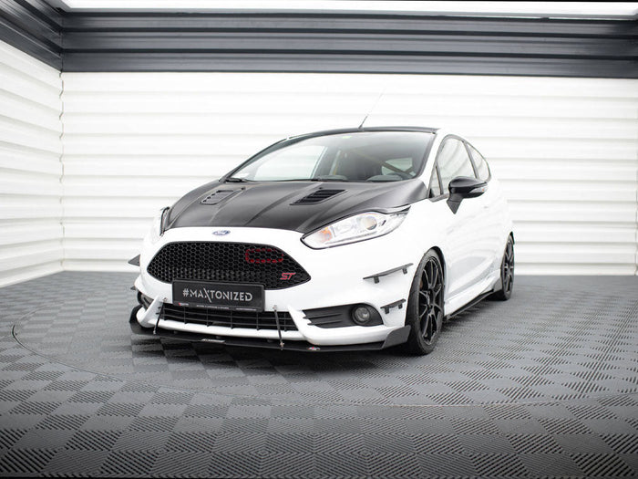 Maxton Design - Front racing splitter Fiesta MK7 ST facelift (With wings)