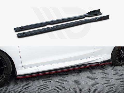 Ford Fiesta ST / ST-Line Mk7 / Mk7 FL Side Skirts Diffusers V.3 - Maxton Design