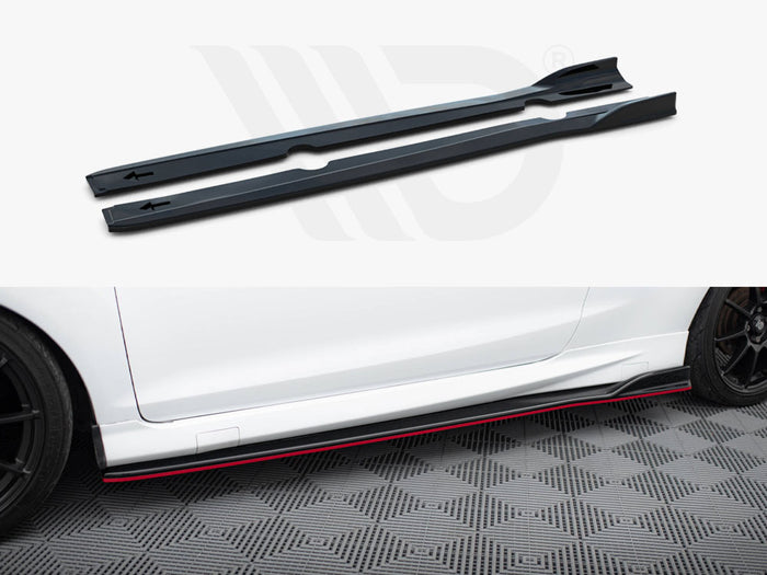 Ford Fiesta ST / ST-Line Mk7 / Mk7 FL Side Skirts Diffusers V.3 - Maxton Design