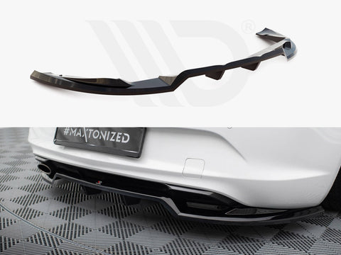Opel Cascada Central Rear Splitter (Vertical Bars) - Maxton Design