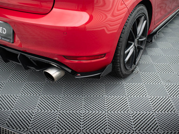 Maxton Design - Street PRO Rear Side Splitters + Flaps VW Golf GTI Mk6