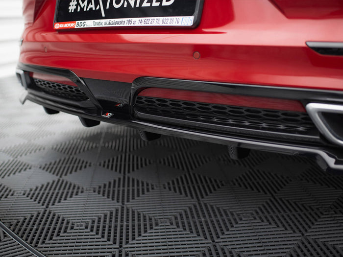 Kia ProCeed GT-Line Mk1 Central Rear Splitter (Vertical Bars) - Maxton Design