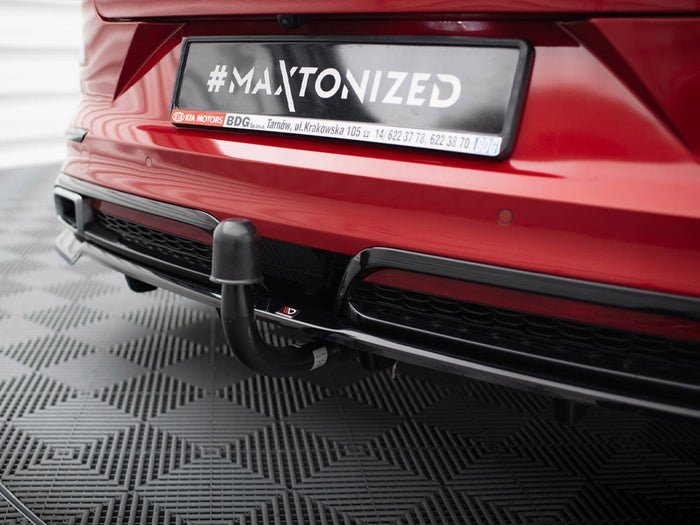 Kia ProCeed GT-Line Mk1 Central Rear Splitter (Vertical Bars) - Maxton Design