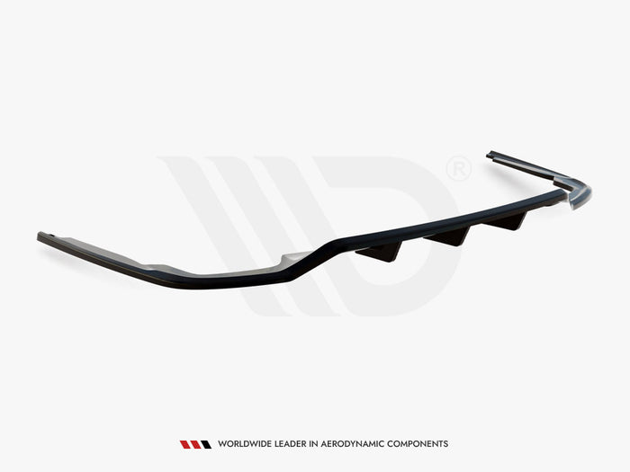 Audi A8 S-Line D5 Central Rear Splitter (Vertical Bars) - Maxton Design