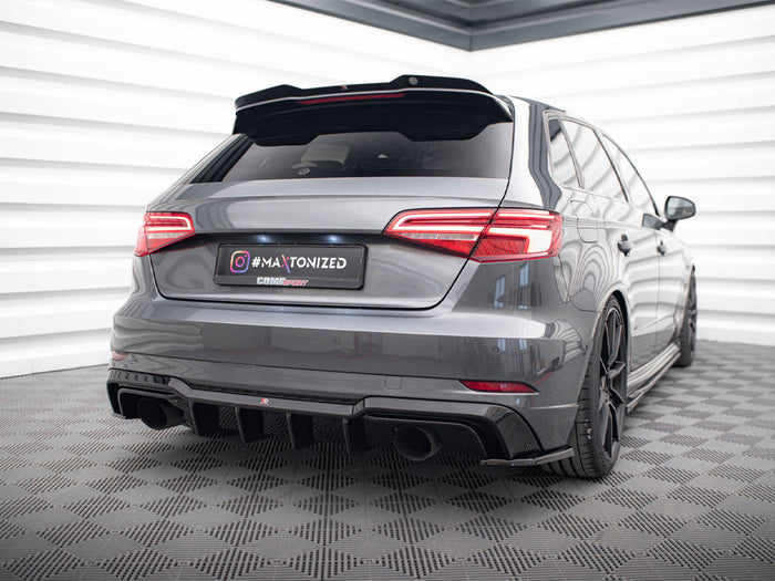 Audi A3 S-Line Sportback 8V Facelift (Version with single exhausts on both sides) Rear Valance - Maxton Design