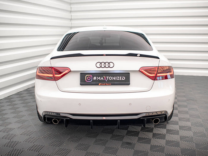 Audi A5 8T Facelift (Version with single exhausts on both sides) Rear Valance - Maxton Design